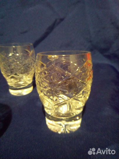 Рюмки стаканы хрусталь чехословакия