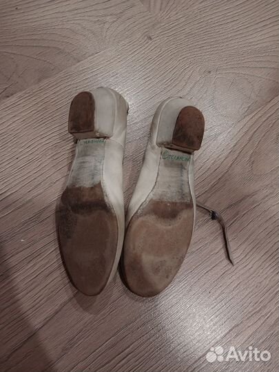 Туфли для народных танцев белые