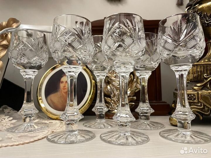 Рюмки хрустальные советские 