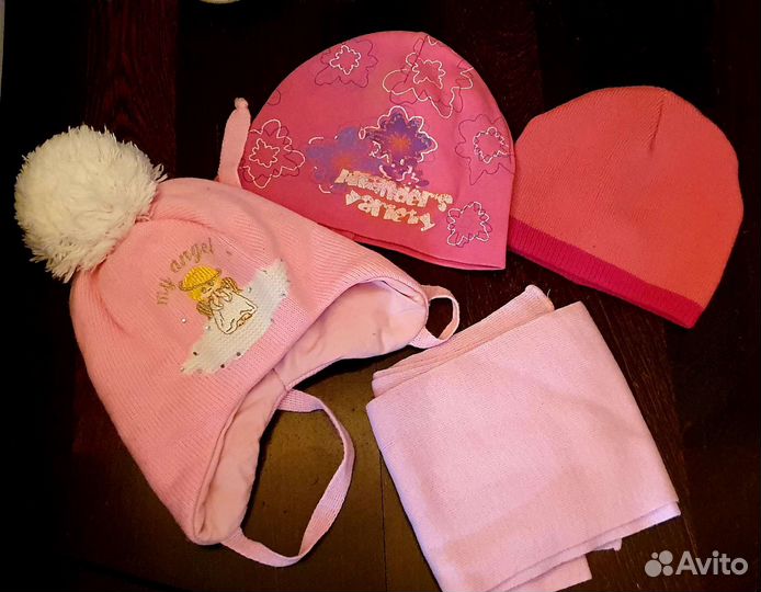 Шапка детская для девочки зимняя