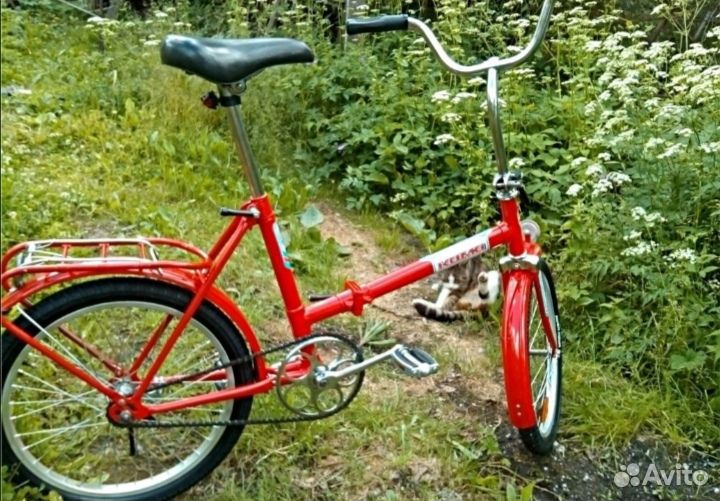 Велосипед cccр Кама наклейки, подножка, катафоты