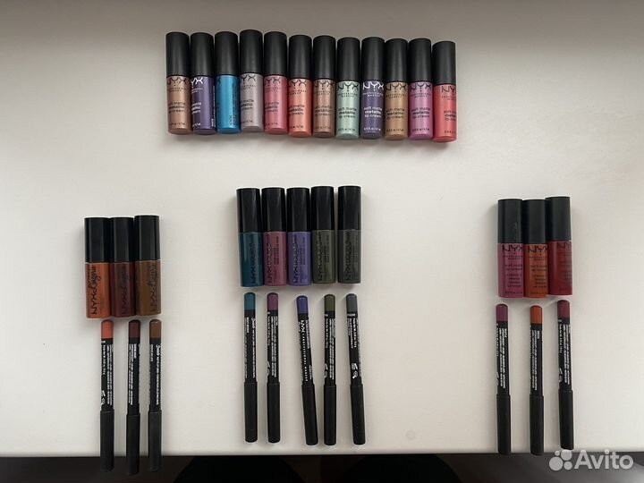 Nix жидкие помады-крем и карандаши к ним