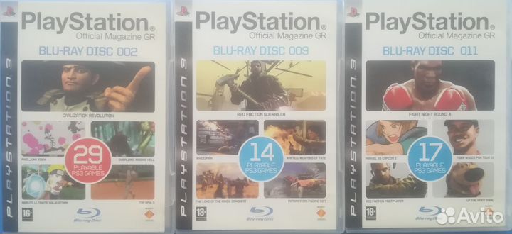 Диски лицензия б/у ps3 playstation3 цены разные