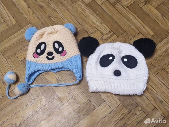 Зимние шапки для девочек новые