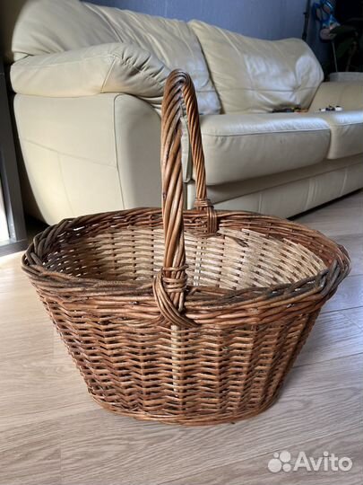 Большая плетеная корзина 51*38 см