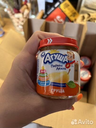 Фруктовое пюре агуша