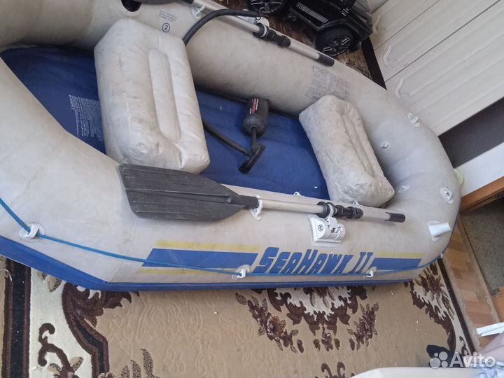 Надувная лодка пвх б/у двухместная