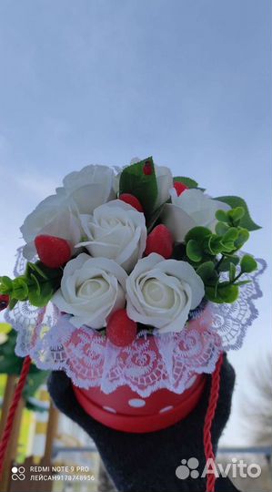 Букет сердце из роз