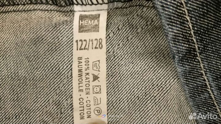 Джинсовый сарафан для девочки 122-128