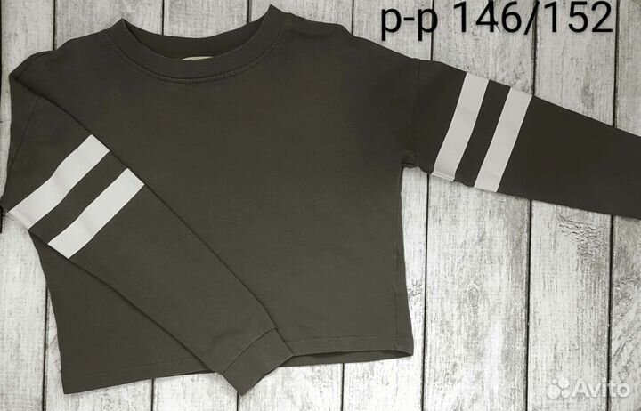 Лонгслив свитшот hm для девочки 146-152