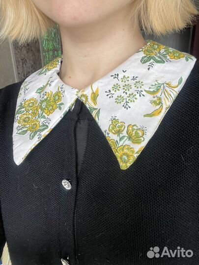 Накладной съемный воротник ручной работы