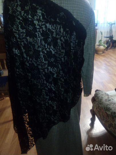 Палантин гипюровый большой