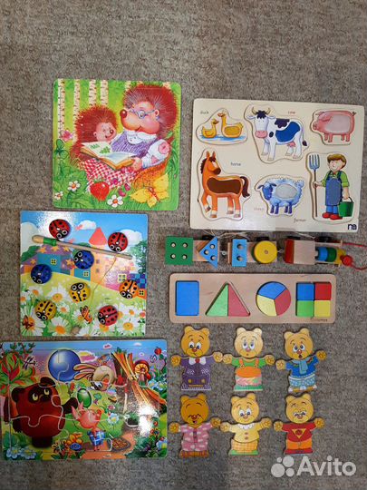 Деревянные пазлы