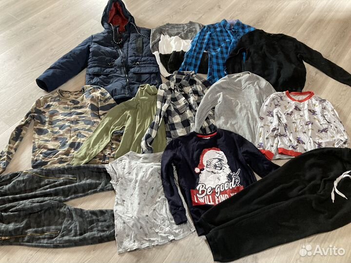 Пакет одежды осень зима для мальчика рост 140-150