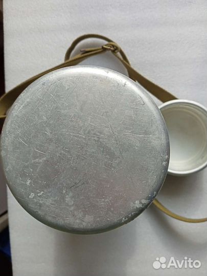 Фляга для воды или продуктов с чехлом, на 2 литра