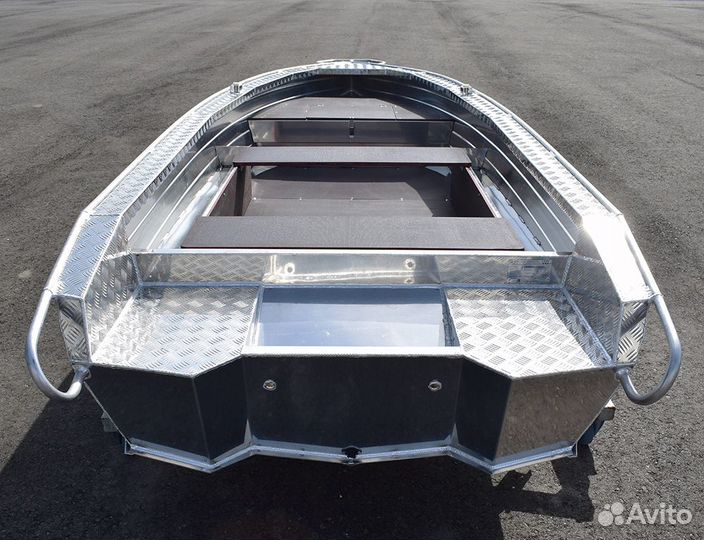 Новая моторная лодка Wyatboat 390P алюминиевая