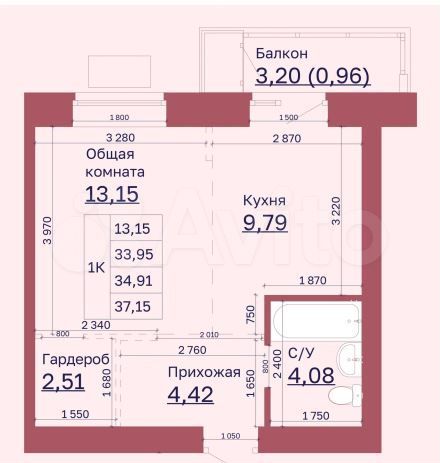 1-к. квартира, 37,2 м², 3/10 эт.