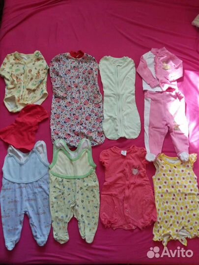 Вещи пакетом на девочку 0-3 года