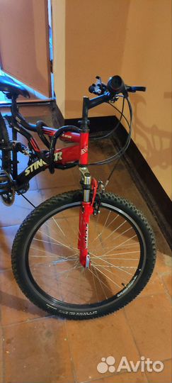 Велосипед городской красный подростковый