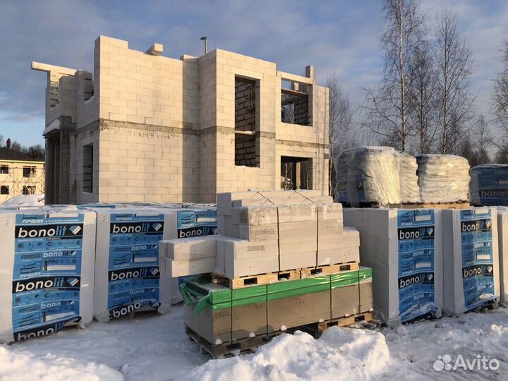 Газобетонный блок стеновой Bonolit 625x250x300 мм