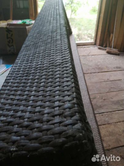 Зеркало Ikea, ротанг