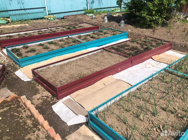 Грядка цветная 1м х 6м х 32см