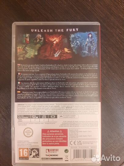 Darksiders 3 nintendo switch