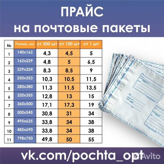 Почтовые пакеты