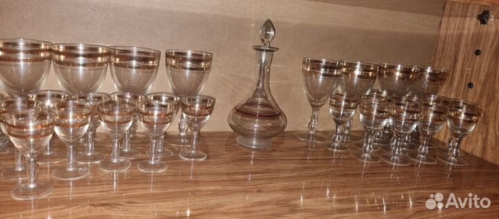 Набор рюмок с графином СССР