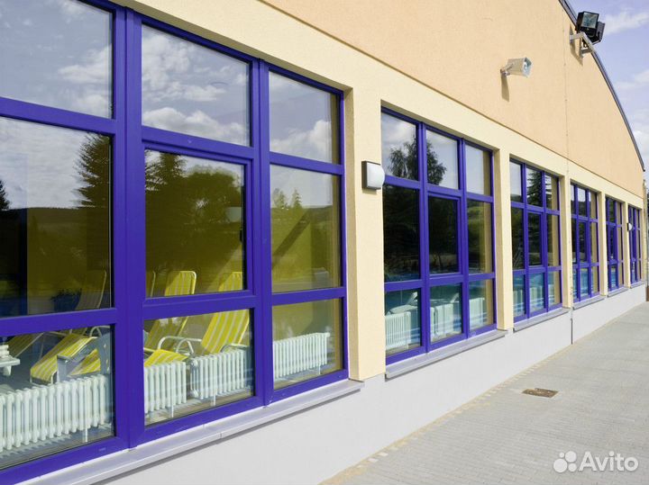 Окна пвх цветной профиль