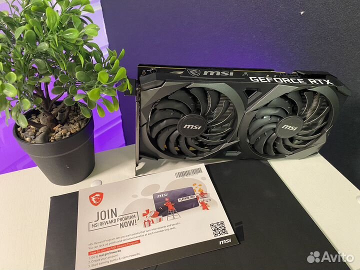 Видеокарта RTX 3050 MSI 8GB