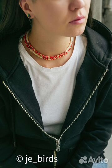 Чокер из бисера