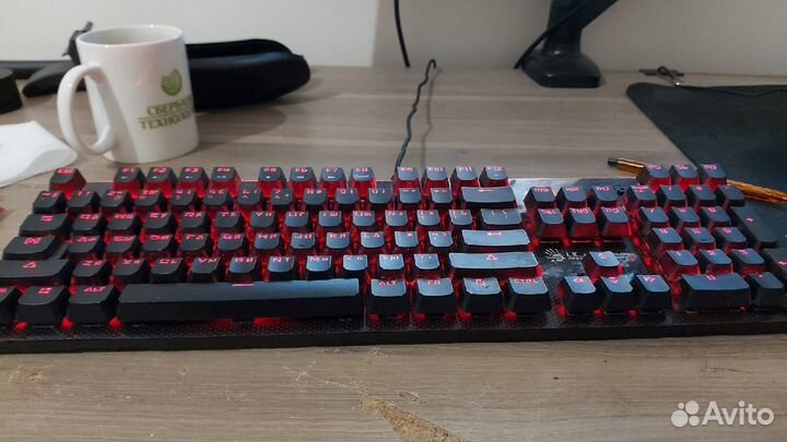 A4Tech LK Light Strike Blue, клавиш - 104, USB, се