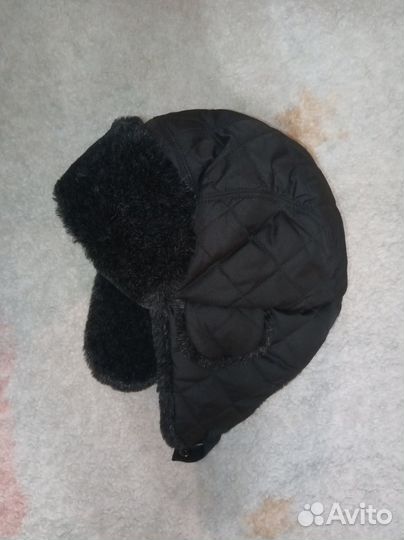 Шапка ушанка на обхват головы до 55 см