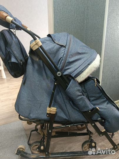 Детские санки коляска