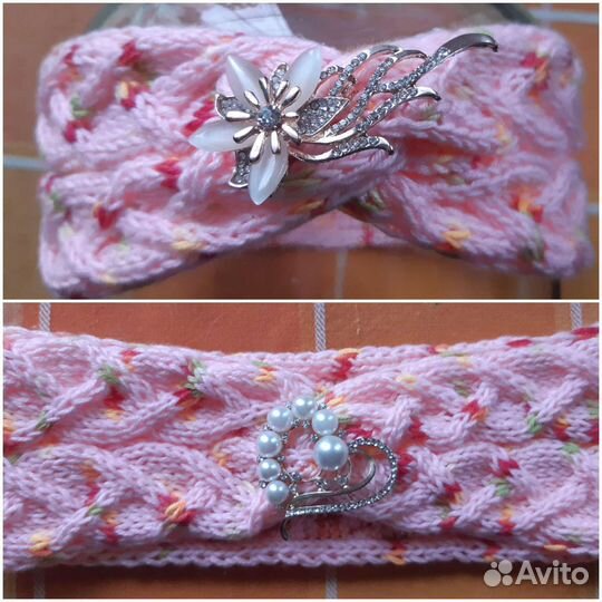 Повязки на голову вязаные женские