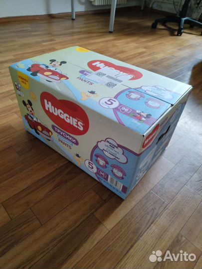 Подгузники-трусики huggies 5. 96шт