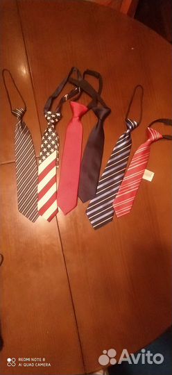 Галстуки стильные детские лот 6 штук