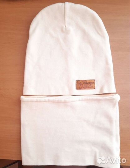 Комплект шапка и снуд для девочки 48-52