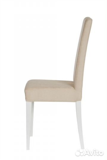 Стул тиффани белый/тк.грета беж
