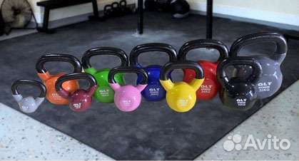 Гири чугунные обрезиненные от 2кг до 32кг