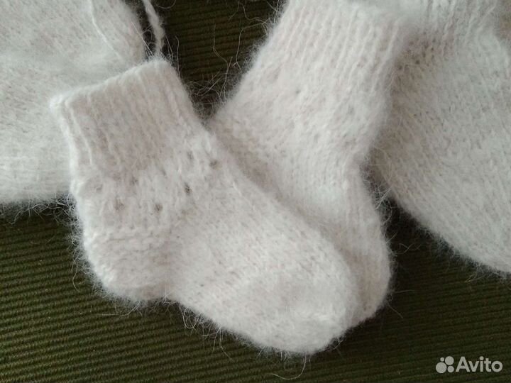Носочки из собачьей шерсти