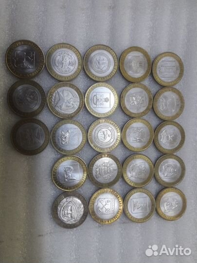 Юбилейные монеты 10 рублей биметалл