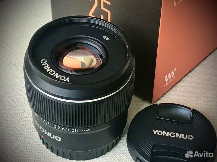 Обьектив Olympus micro 4/3 Yongnuo 25mm 1.7 Новый
