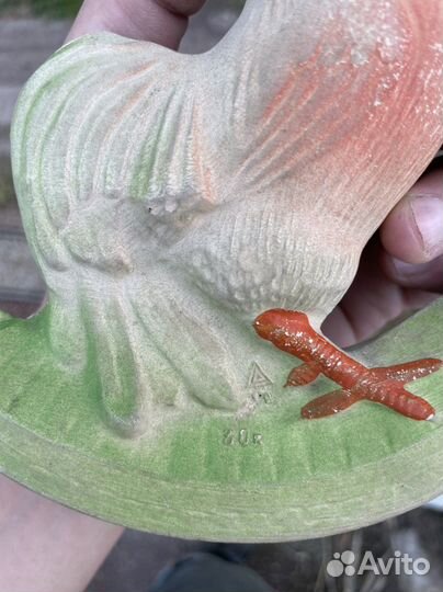 Петух лрти СССР игрушка детская резиновая