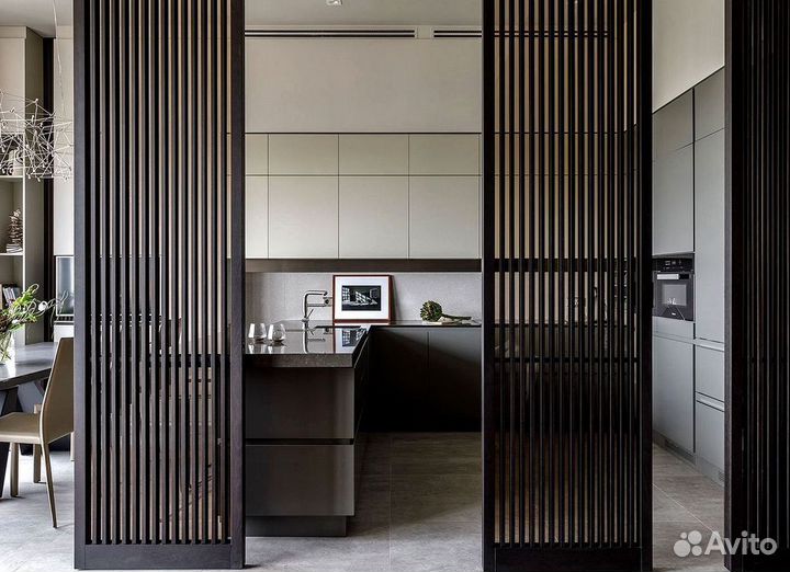 Реечные перегородки