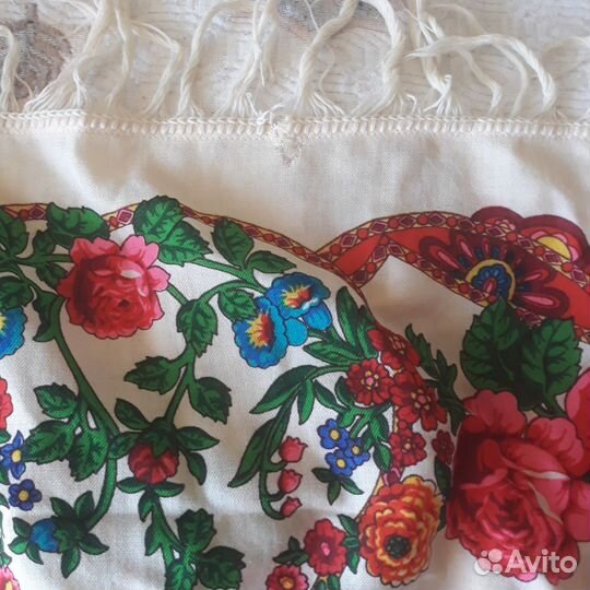 Павловопосадский платок СССР шерсть