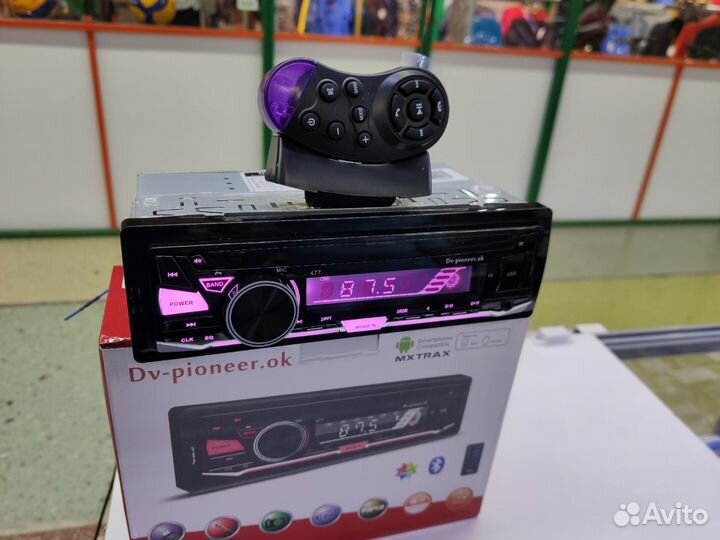 Магнитола Pioneer с пультом на руль,RGB подсветка