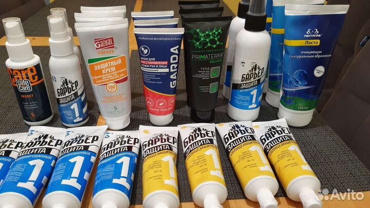 Крема и средства защитные, профессиональные