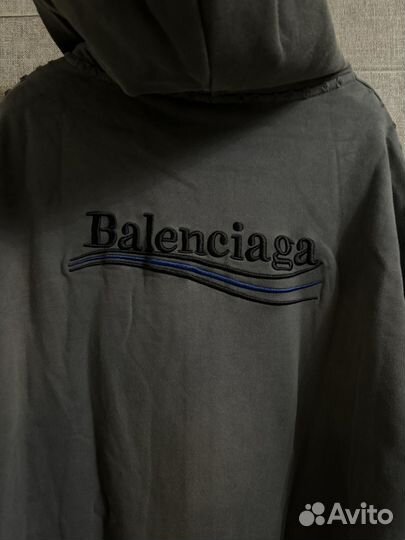 В Наличии balenciaga waves logo зип худи hoodie